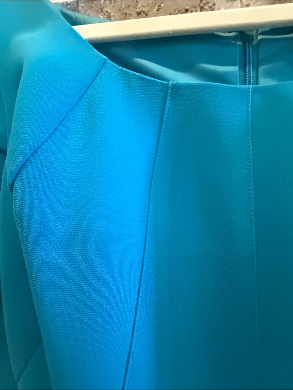Tahari Teal Cap-Sleeve Midi Sheath Dress - Women - Picture 4 of 4